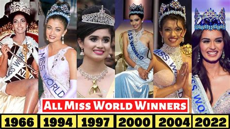 miss world indian winners list